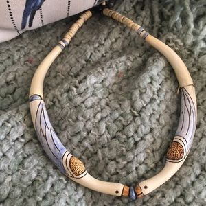 Flamingo bird tropical necklace